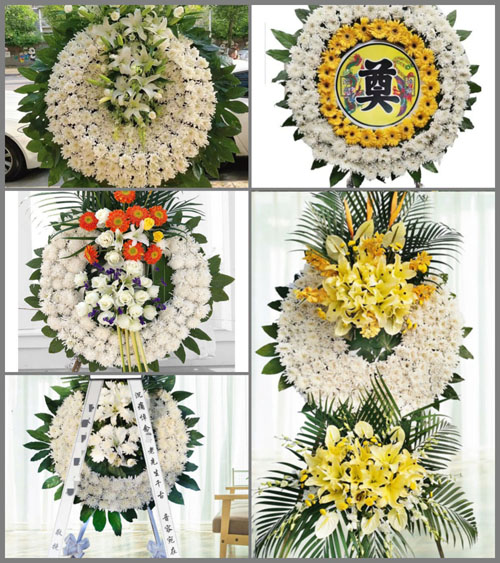 江西上饶鄱阳县白沙洲乡花圈速递